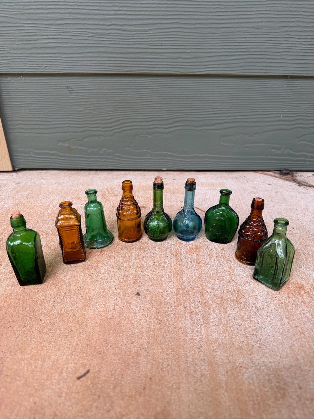 9 Vintage Wheaton Bitters Mini Glass Bottles – Collector Set